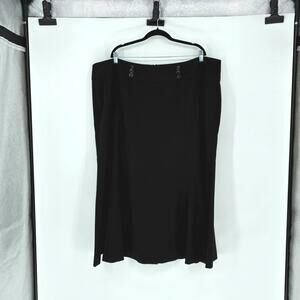 Lane Bryant Black Midi Skirt - Plus Size 28 - Office - Date Night - Versatile